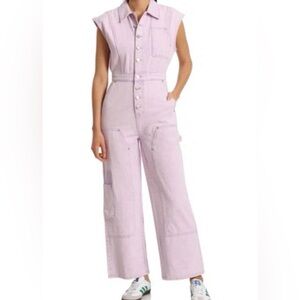 Avec Les Filles Carpenter Lilac Jumpsuit Medium
